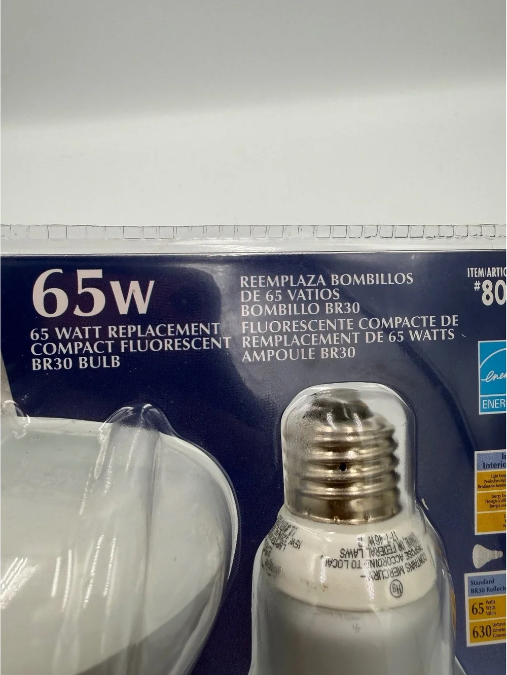 Bright Effects 65W Equivalent Compact Fluorescent Light Bulbs 2-Pack